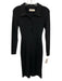 Abercrombie & Fitch Size S Soft Black Viscose Blend Ribbed Knit Dress Soft Black / S