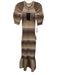 En Saison Size S Gray, Taupe, Beige Nylon & Acrylic Ribbed Knit Chunky Dress Gray, Taupe, Beige / S