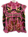 Farm Rio Size S Pink & Multi Cotton Long Sleeve Ruffled Yoke Top Pink & Multi / S