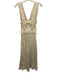 Third Form Size 4 Cream Beige Lace Semi Sheer Sleeveless Maxi Dress Cream Beige / 4