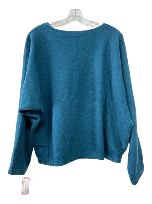 Club Monaco Size L Teal Wool Blend Elastic Waist Sweater Teal / L