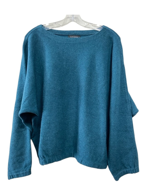 Club Monaco Size L Teal Wool Blend Elastic Waist Sweater Teal / L