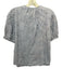 & Other Stories Size 6 Periwinkle Blue Cotton Embroidered Leaves Top Periwinkle Blue / 6