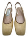 Tuckernuck Shoe Size 9 Beige & Brown Raffia Woven Kitten Heel Square Toe Flats Beige & Brown / 9