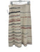 ME+EM Size M Cream, Red, Black Cotton Blend Knit Elastic Waist Midi Skirt Cream, Red, Black / M