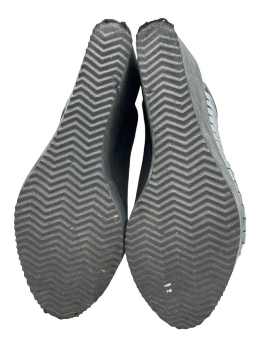 Cordani Shoe Size 38 Gray & Silver Nubuck Metallic Peep Toe Mule Wedges Gray & Silver / 38