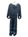 Sachin & Babi Size S Navy, Green, Blue Polyester 3/4 Trumpet Sleeve Jeweled Gown Navy, Green, Blue / S