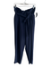 Boden Size 8 Navy Polyester Zip Fly Belt Paper Bag Waist Tapered Pants Navy / 8