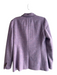 J Crew Size 6 Lavendar Wool Slit pockets 1 Button Striped Interior Blazer Lavendar / 6