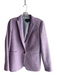 J Crew Size 6 Lavendar Wool Slit pockets 1 Button Striped Interior Blazer Lavendar / 6