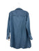 Frank & Eileen Size M Blue Cotton Chambray Button Down Distressed Hem Dress Blue / M