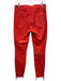Mother Size 29 Red Cotton Blend Distressed Hem High Rise Button Fly Skinny Jeans Red / 29