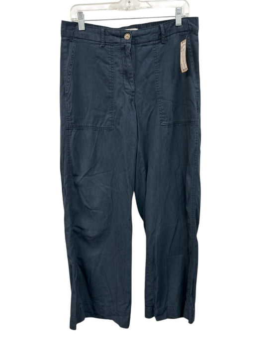 Banana Republic Size M Navy Blue Lyocell blend Mid Rise Zip & Button Pants Navy Blue / M