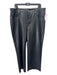 J Crew Size 32 Black Faux Leather Button & Zip Straight Wide Pants Black / 32