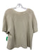 The Upside Size Medium Beige Cotton Short Sleeve Open Knit Drop Sleeve Sweater Beige / Medium