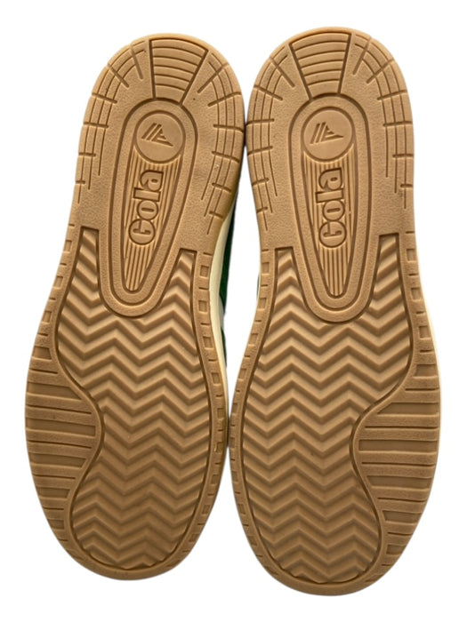 Gola Shoe Size 8.5 Green & White Leather Suede lace up Sneaker Shoes Green & White / 8.5