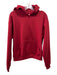 SKIMS Size M Red Cotton Blend Long Sleeve kangaroo Pocket Hoodie Sweater Red / M