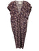 Isabel Marant Etoile Size 42 / M purple & orange Viscose V Neck Midi Dress purple & orange / 42 / M
