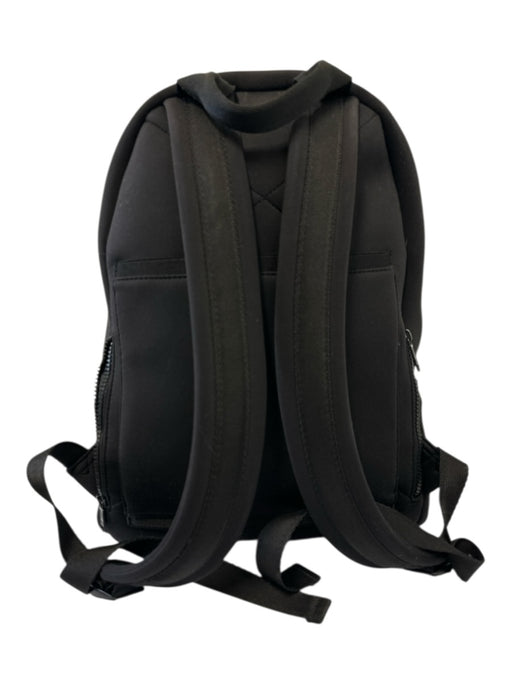 Dagne Dover Black Neoprene Zip Close Multiple Pockets Internal Compartments Bag Black / Large