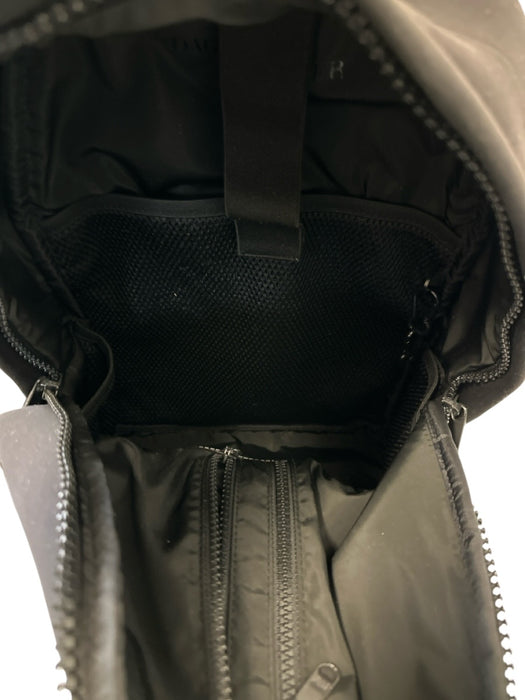 Dagne Dover Black Neoprene Zip Close Multiple Pockets Internal Compartments Bag Black / Large