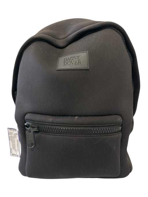 Dagne Dover Black Neoprene Zip Close Multiple Pockets Internal Compartments Bag Black / Large
