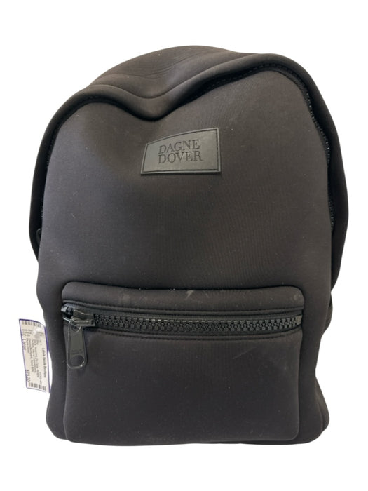 Dagne Dover Black Neoprene Zip Close Multiple Pockets Internal Compartments Bag Black / Large