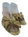 Loeffler Randall Shoe Size 9 Gold textile upper Metallic Accordion Pleat Sandals Gold / 9