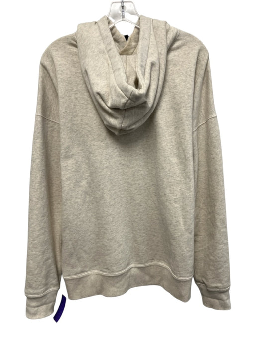 Isabel Etoile Marant Size 42 Gray, Cream, Red Cotton & Polyester Logo Sweater Gray, Cream, Red / 42