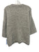 Pistola Size Medium Gray Alpaca Blend Round Neck Heathered Sweater Gray / Medium