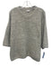 Pistola Size Medium Gray Alpaca Blend Round Neck Heathered Sweater Gray / Medium