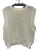 Varley Size Large Cream White Cotton Blend Sleeveless Crochet Knit Sweater Cream White / Large