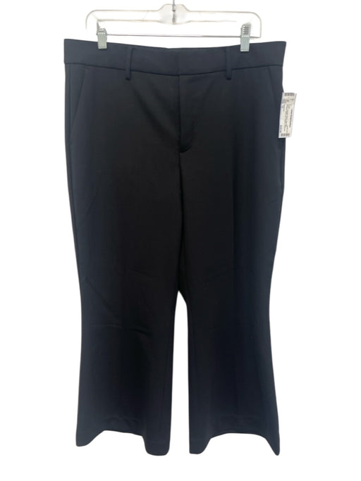Madewell Size 10 Black Polyester Blend High Rise Pockets Wide Leg Cropped Pants Black / 10