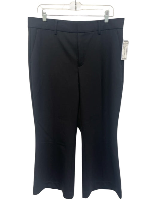 Madewell Size 10 Black Polyester Blend High Rise Pockets Wide Leg Cropped Pants Black / 10