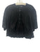 Madewell Size Medium Black Cotton Blend Short Sleeve Floral Eyelet Top Black / Medium