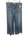 Madewell Size 32 Light Wash Cotton Denim High Rise Whiskering Wide Leg Jeans Light Wash / 32