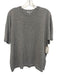 Madewell Size M Gray Cashmere Heathered Knit Short Sleeve Sweater Top Gray / M