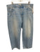 Madewell Size 32 Light Wash Cotton Denim High Rise Button Fly Barrel Leg Jeans Light Wash / 32