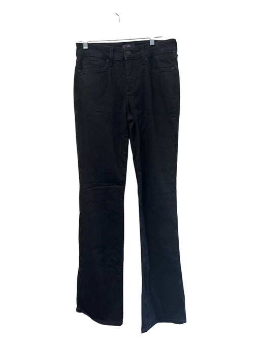 NYDJ Size 4 Black Viscose Blend 5 Pocket High Rise Boot Cut Zip Fly Pants Black / 4