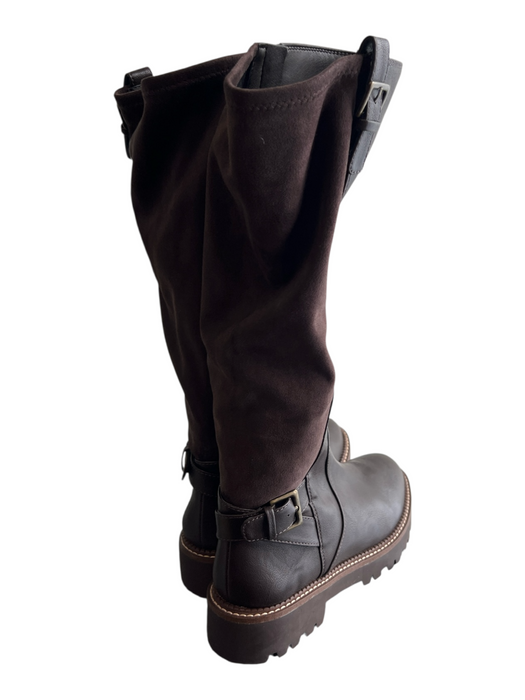 Nordstrom Rack Shoe Size 8 Brown Manmade Material Round Toe Side Zip Boots Brown / 8