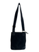 Juicy Couture Black Terry Cloth Gold hardware Zip Close adustable straps Bag Black / S