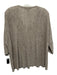 Eileen Fisher Size S Beige Brown Linen Long Sleeve Knit V Neck Top Beige Brown / S