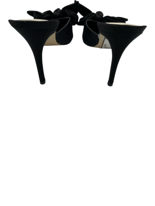 Dolce Vita Shoe Size 8 Black Satin Pointed Toe Bow Detail Stiletto Pumps Black / 8