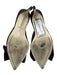 Dolce Vita Shoe Size 8 Black Satin Pointed Toe Bow Detail Stiletto Pumps Black / 8