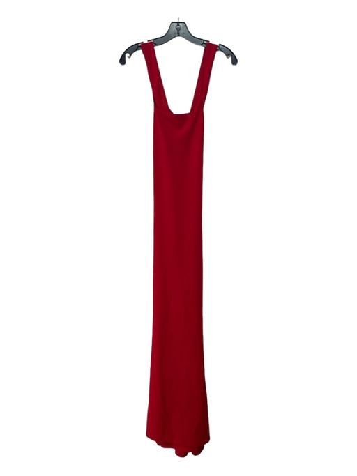 Nookie Size M Red Polyester Blend Sleeveless Square Neck Criss Cross Back Gown Red / M