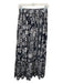 Love The Label Size S Black & White Cotton Blend Geometric Floral Maxi Skirt Black & White / S