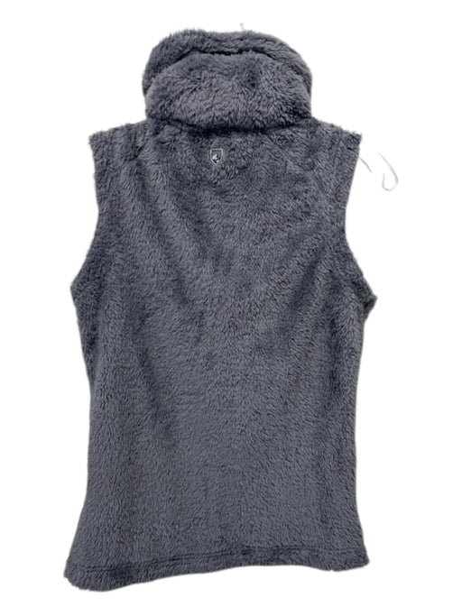 Kuhl Size S Gray Polyester Faux Fur Mock Neck Full Zip Vest Gray / S