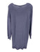 Eileen Fisher Size M Periwinkle Blue Wool V Neck Long Sleeve Dress Periwinkle Blue / M