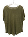 Eileen Fisher Size XS Forrest Green Linen Wide Neck Ribbed Cap Sleeve Sweater Forrest Green / XS