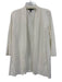 Eileen Fisher Size M White Viscose Open Front Long Sleeve Cardigan White / M