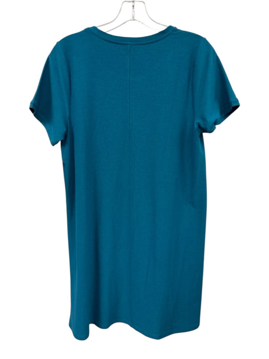 Eileen Fisher Size S Bright Blue Viscose Short Sleeve Dress Bright Blue / S